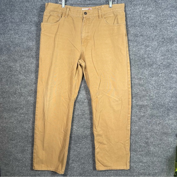 Filson Other - Filson Mens‎ 40X34 Khaki Tan 5 Pocket Canvas Workwear Pants Made in USA